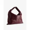 Bottega Veneta Womens Barolo-m Brass Hop Large Leather Shoulder Bag