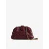 Bottega Veneta Womens Barolo-m Brass Lauren Small Leather Clutch Bag In Barolo-m Brass