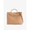 Bottega Veneta Womens Biscuit-mb-biscuit Andiamo Small Intrecciato Leather Shoulder Bag