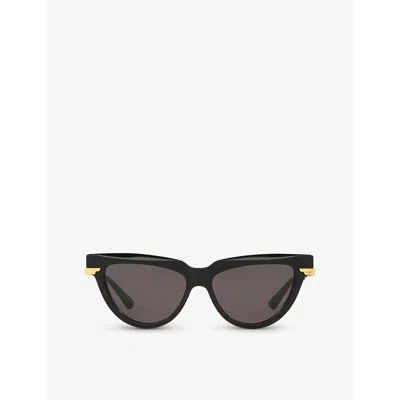 Bottega Veneta Womens Black 6j000421 Bv1265s Cat Eye-frame Acetate Sunglasses