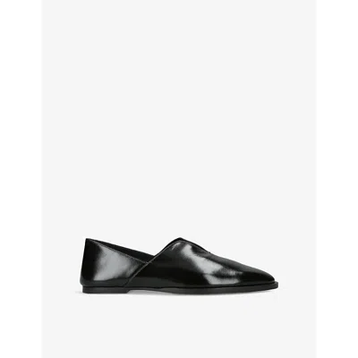 BOTTEGA VENETA WOMENS BLACK CHA CHA CLOSED-BACK LEATHER SLIPPER EUR 41 / 8 UK