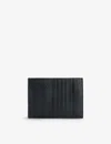 Bottega Veneta Intrecciato Leather Card Holder In Black-gold