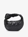 Bottega Veneta Womens Black-gold Mini Jodie Intrecciato Leather Top-handle Bag In Black