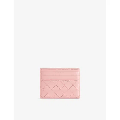 Bottega Veneta Womens  Intrecciato Leather Card Holder