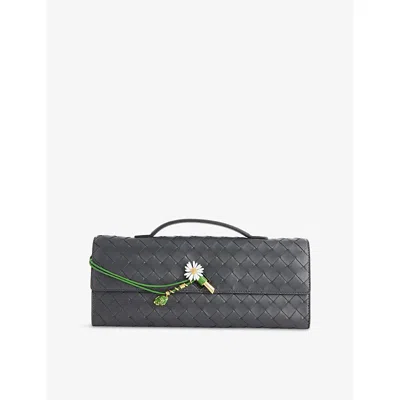 Bottega Veneta Womens Ardois/daisy Flow-mb Andiamo Flower Leather Clutch Bag