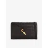Bottega Veneta Womens Fondant-m Brass Andiamo Intrecciato Leather Shoulder Bag In Gold