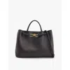 Bottega Veneta Womens Andiamo Intrecciato Medium Leather Top-handle Bag Fondant-m Brass In Fondant-m Brass