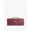 Bottega Veneta Womens Barolo-m Brass Andiamo Leather Clutch Bag In Barolo-m Brass