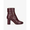 Bottega Veneta Atomicankle Boots In Burgundy
