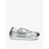 Bottega Veneta Orbit Metallic Technical Fishnet Low-top Sneakers In Silver