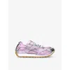 Bottega Veneta Orbit Low-top Mesh Sneakers In Pink Comb