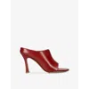 Bottega Veneta Pointed High Heel Sandals In Red
