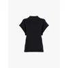 Bottega Veneta Ribbed-knit Wool Top In Black