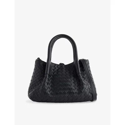 Bottega Veneta Womens Black/fondant-m Br Small Pinacoteca Leather Shoulder Bag
