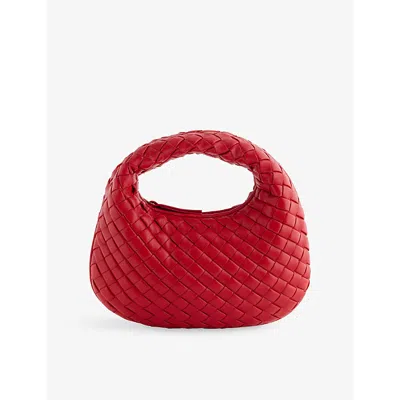 Bottega Veneta Womens  Baby Veneta Intreccio Leather Top-handle Bag