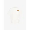Bottega Veneta Womens Chalk Patch-pockets Relaxed-fit Cotton-jersey T-shirt Xl In White