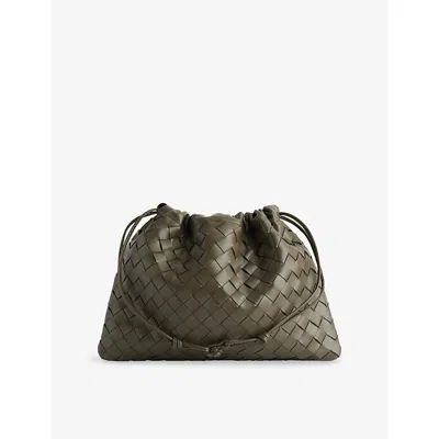 Bottega Veneta Womens Dustbag Leather Pouch Cypress-gold