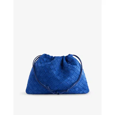 Bottega Veneta Womens  Dustbag Intrecciato Suede Pouch