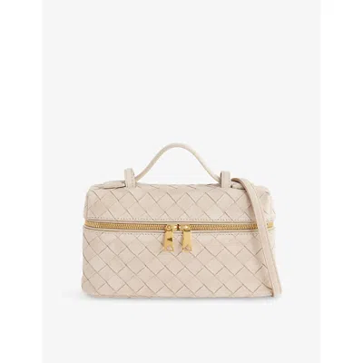 Bottega Veneta Womens Ecru-gold Bang Bang Suede Cross-body Bag