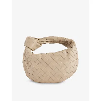 Bottega Veneta Womens Jodie Mini Leather Top-handle Bag Ecru-gold In Neutral