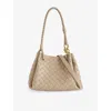 Bottega Veneta Womens Ecru-muse Brass Mini Parachute Leather Shoulder Bag In Multi