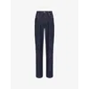 Bottega Veneta Womens Indigo Five-pockets Straight-leg High-rise Denim Jeans In Blue