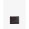 Bottega Veneta Womens Fondant-gold Intrecciato-weave Leather Card Holder