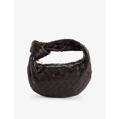 Bottega Veneta Womens Fondant-gold Jodie Mini Intrecciato Leather Top-handle Bag