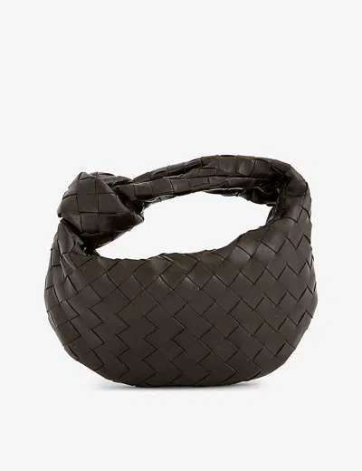 Bottega Veneta Womens Fondant-gold Mini Jodie Intrecciato Leather Top-handle Bag