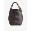 Bottega Veneta Womens  Andiamo Small Leather Bucket Bag