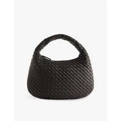 Bottega Veneta Womens Fondant-m Brass Veneta Small Leather Hobo Bag In Brown