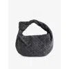 Bottega Veneta Womens Graphite-gold Teen Jodie Leather-suede Shoulder Bag