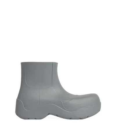 Bottega Veneta Womens Grey Rubber Puddle Boots With 5.5cm Heel For Fw23 In Gray