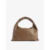 Bottega Veneta Womens Pinecone-m Brass Hop Small Leather Tote Bag In Pinecone-m Brass
