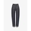 Bottega Veneta Womens Indigo Folded-cuffs Straight-leg Denim Jeans In Blue