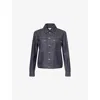 Bottega Veneta Womens Indigo Relaxed-fit Two-patch-pockets Denim Jacket