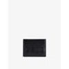 Bottega Veneta Womens Intrecciato Leather Card Holder Black-gold In Black-gold