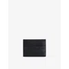 Bottega Veneta Womens Black-silver Intrecciato Leather Credit Card Holder