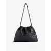 Bottega Veneta Womens Mini Dustbag Leather Clutch Bag Black-gold In Black-gold