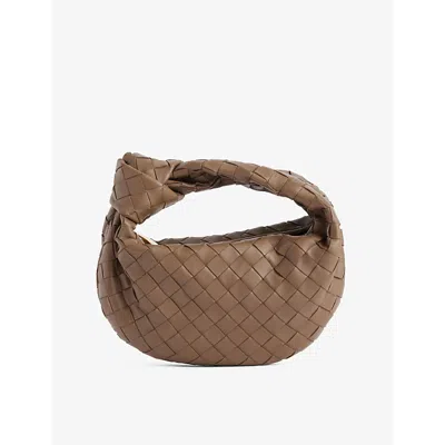 Bottega Veneta Womens Pinecone-gold Jodie Mini Leather Top-handle Bag