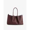 Bottega Veneta Womens  Pinacoteca Leather Tote Bag In Madder Bro/lunar-m B