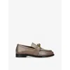 Bottega Veneta Mud Leather Astaire Loafers