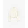 Bottega Veneta Womens Off White Cropped Regular-fit Fur Jacket In White