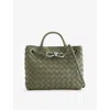 Bottega Veneta Womens Pickle Vin Andiamo Small Leather Tote Bag