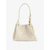 Bottega Veneta Womens Sea Salt-m Brass Mini Parachute Leather Shoulder Bag