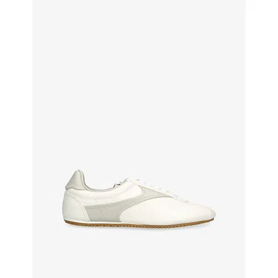 Bottega Veneta Womens Shot Lace-up Leather Trainers Bone Eur 37 / 4 Uk