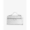 Bottega Veneta Womens Silver-silver Bang Bang Small Leather Cross Body Bag