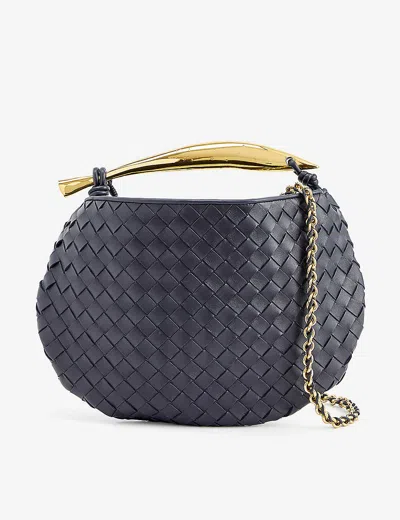 Bottega Veneta Borsa Small Sardine Leather Bag In Space-m Brass
