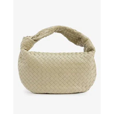 Bottega Veneta Womens Travertine-gold Teen Jodie Intrecciato Leather Shoulder Bag In Beige