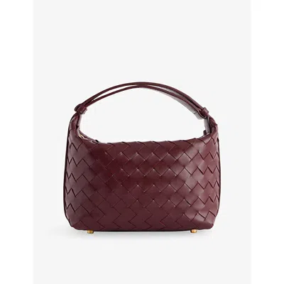 Bottega Veneta Womens Barolo-gold Wallace Mini Leather Shoulder Bag